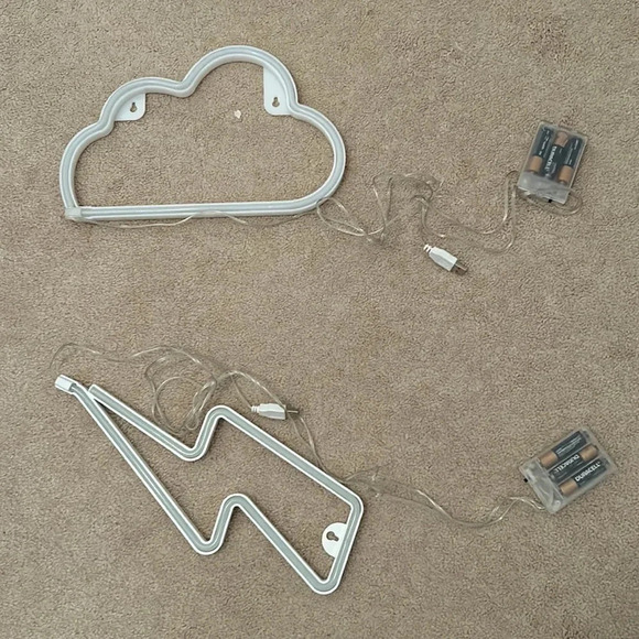 LED neon cloud and lightning lights - Picture 4 of 4